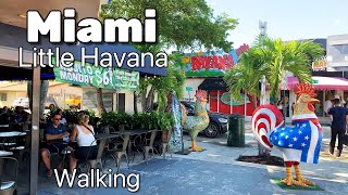 MIAMI Little Havana Walking Tour 4K | Florida,USA | Miami tour | Miami walking tour