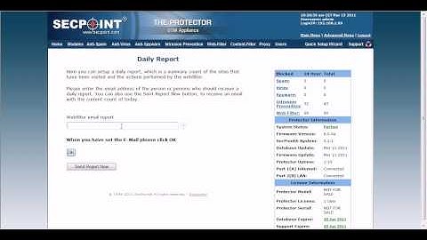 Protector UTM Web Filter Daily Report