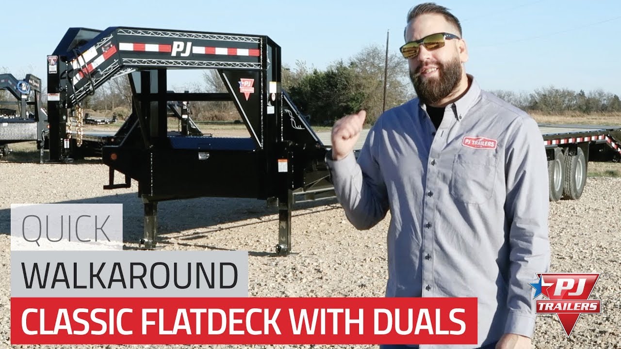 Classic Flatdeck with Duals (FD) Trailer Quick Walkaround - YouTube