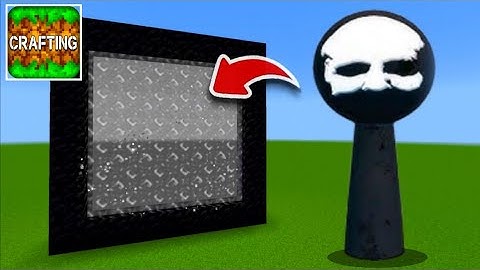 How to Make A Portal To The Black Horror Sprunki Dimension in Crafting and Building!
