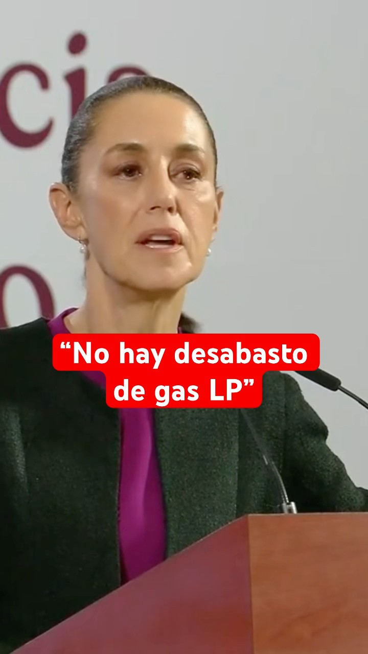 Sheinbaum descarta escasez en la producción de Gas LP #shorts