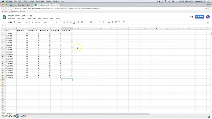 Creating a Google Sheet to Analyze Assessment Data