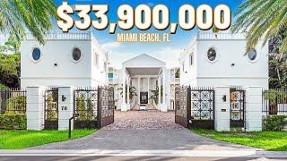 Inside This Miami Beach MEGA Mansion For Sale $33.9 MILLION