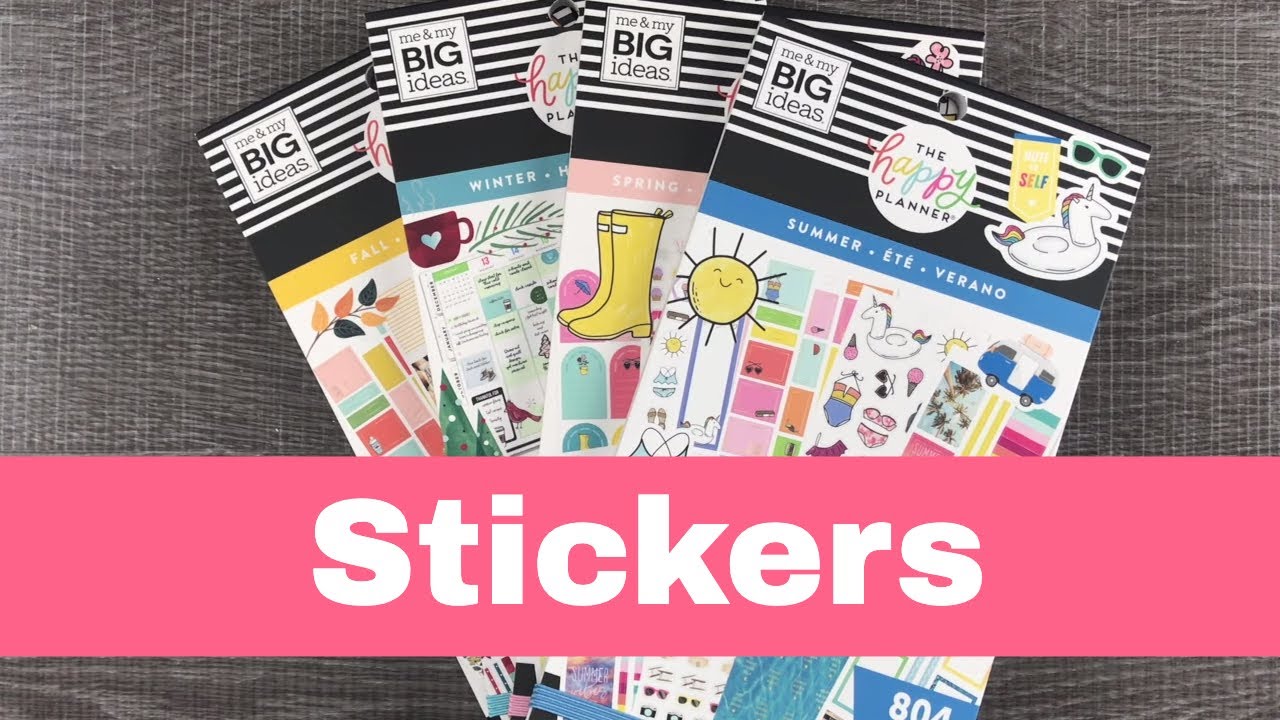 The Happy Planner Winter Spring Summer Fall Sticker Books