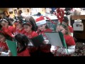 Boys and girls club girl scouts Christmas caroling