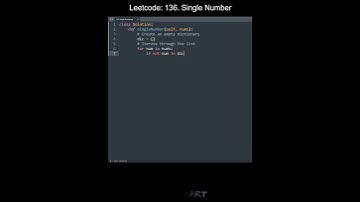 Leetcode 136. Single Number in Python | Python Leetcode | Python Coding Tutorial | Python Code ASMR