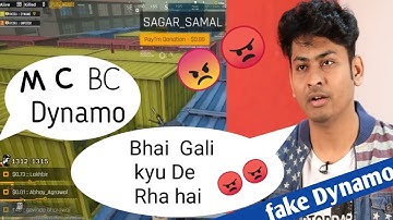 FAKE Dynamo Full gali  MC BC   Dynamo plying with random player  Dynamo 🤣🤣