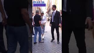 Sylvester Stallone In Phenomenal Shape While Walking In Rome #sylvesterstallone