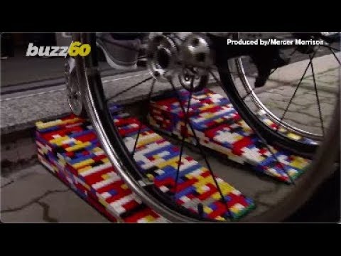 Ramping Up! German Woman Dubbed ‘Lego Grandma’ Makes Wheelchair Ramps Out Of Legos!