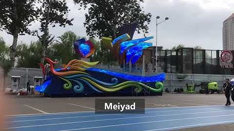 Customized Outdoor P3 Flexible LED Screen Celebrating 70th China National Birthday