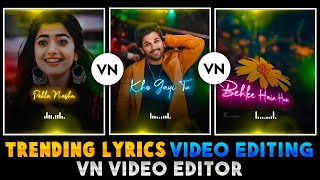 VN App Trending Lyrics Video Editing | Vn Video Editor | Black Screen Lyrics Video | Lyrics Video. screenshot 3
