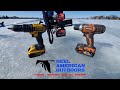 Milwaukee vs DeWALT vs Ridgid - Ice Auger Drill Competition