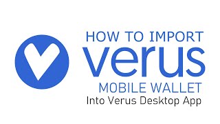 How to import Verus Mobile Wallet into Verus Desktop App screenshot 4