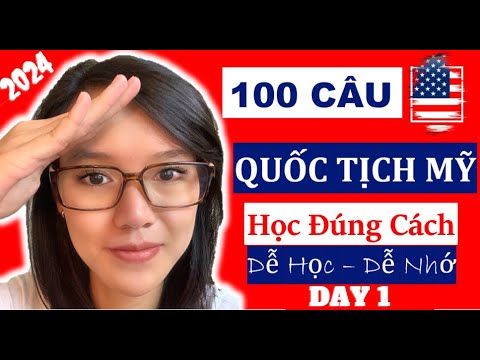 [UPDATE QUAN TRỌNG] 🛑 100 CÂU THI QUỐC TỊCH MỸ 2024 🛑 HỌC CẤP TỐC - 1 ĐÁP ÁN 🛑 Dễ Học - Dễ Nhớ