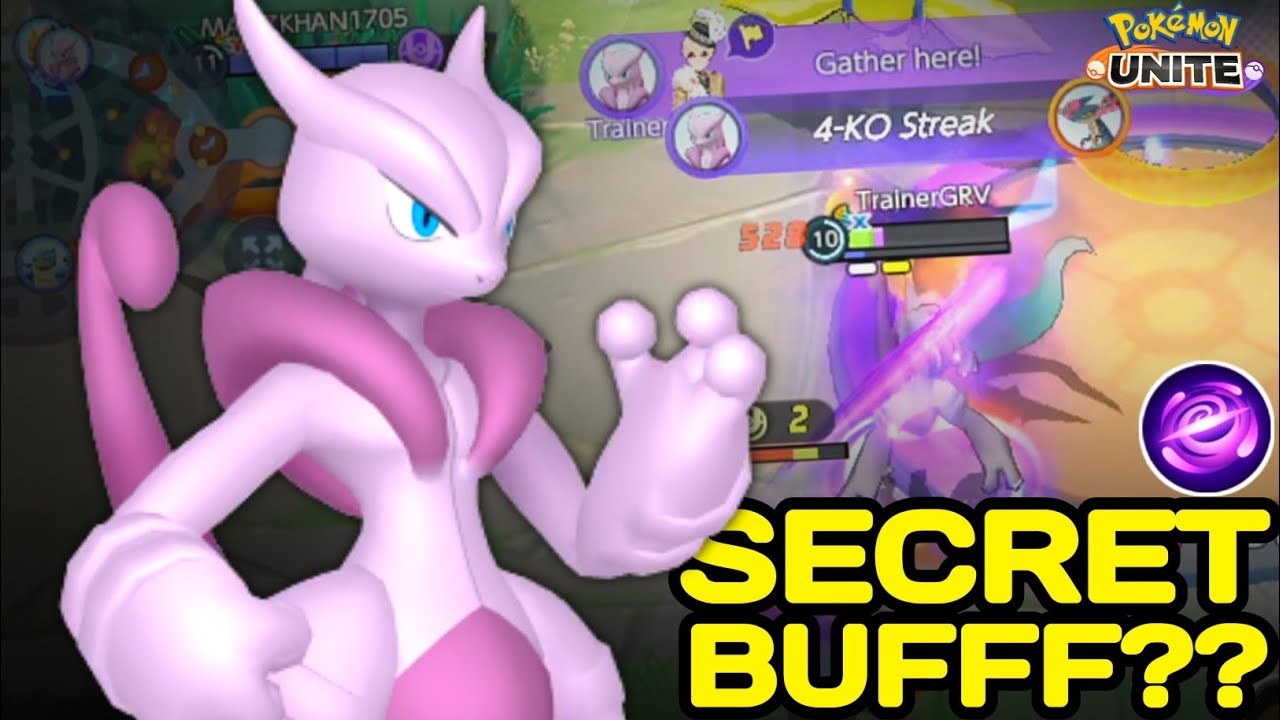 Is Both Mewtwo get Secret Buff or what 🤔 Pokemon Unite - NINZA PLAYS