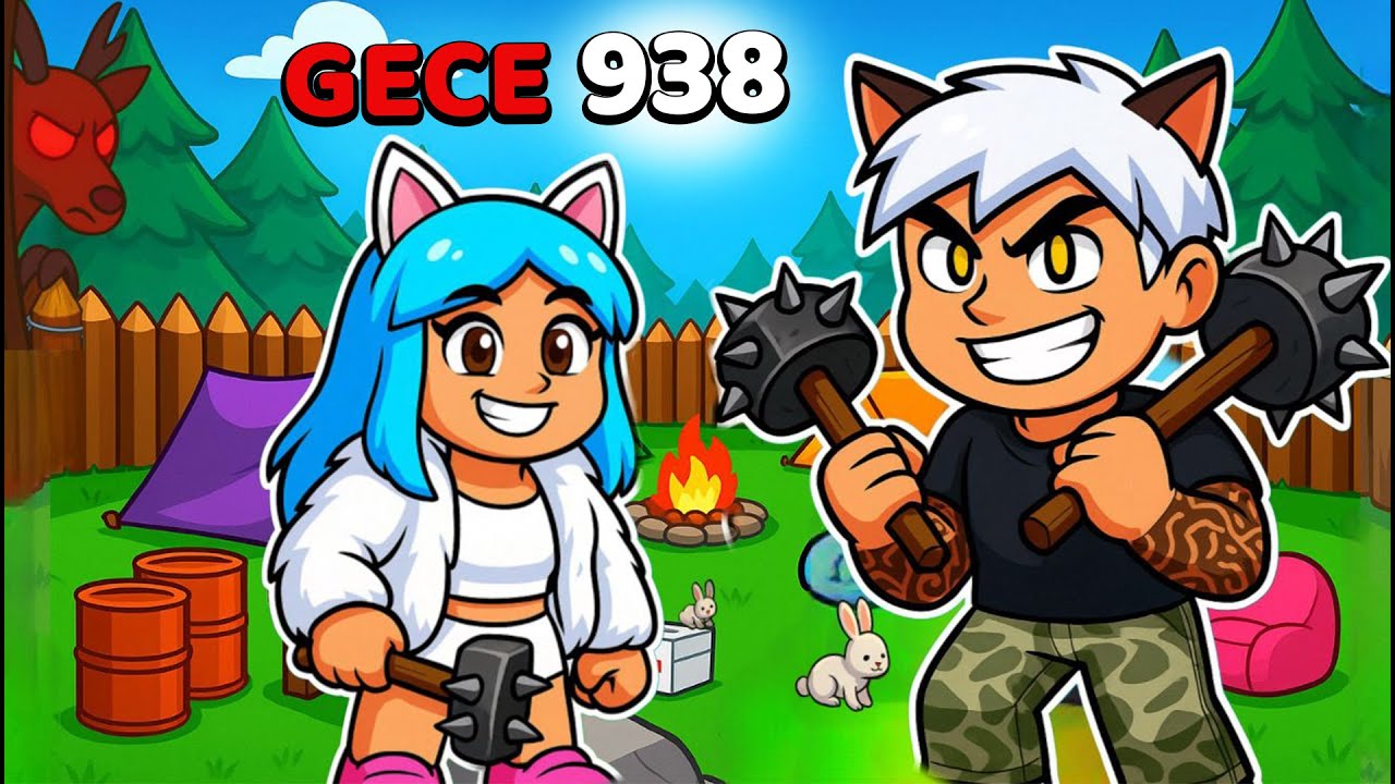 Ormanda 938 GECE HAYATTA KALDIK 😱 (2.Bölüm) ROBLOX 99 NIGHTS IN FOREST 🌲