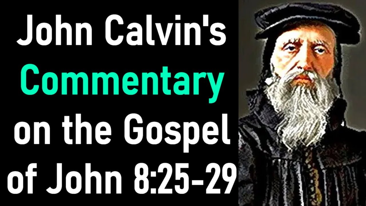 Commentary on the Gospel of John 8:25-29 - John Calvin - YouTube