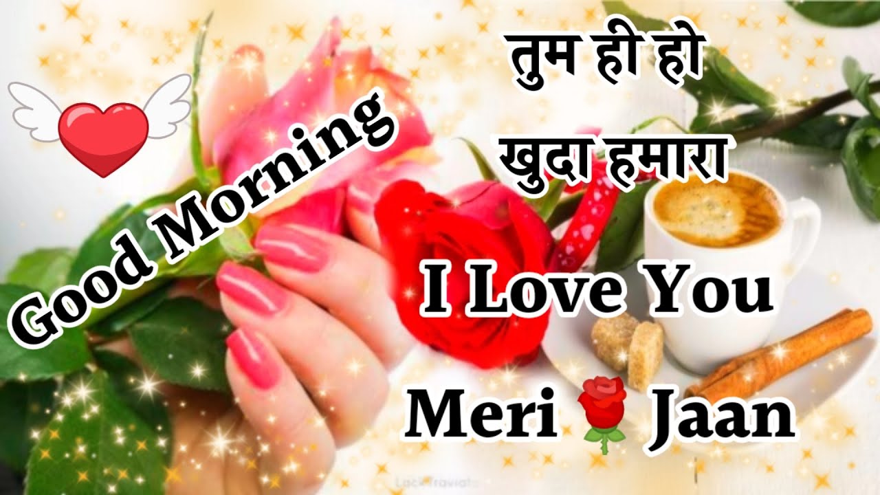 I love you meri jaan  new love Shayari  good morning shayari ...