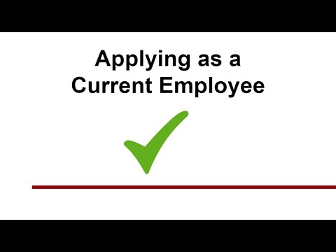 Applying for a job as an Internal Candidate
