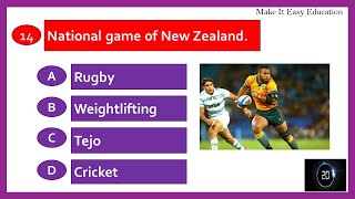 NATIONAL GAMES OF COUNTRIES || SPORTS QUIZ  || SPORTS GENERAL KNOWLEDGE screenshot 5