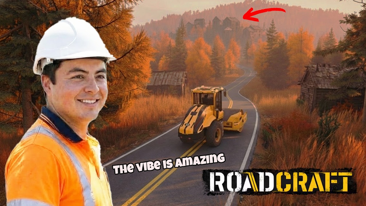 RoadCraft - Paving a Road to an ABANDONED Forest Village! (4K)