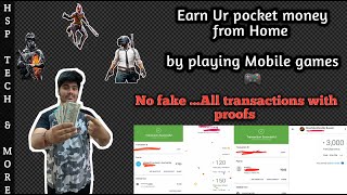 Play Pubg/lite , Free fire , COD for less than 1hour and Earn Rs. 500-1000 daily | With proofs | HSP screenshot 2