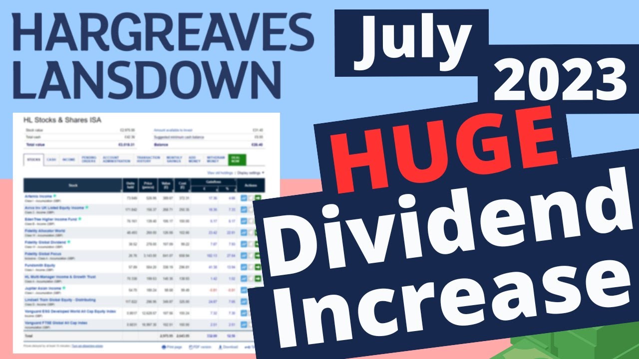 July 2023 Hargreaves Lansdown Stocks & Shares Portfolio Update YouTube