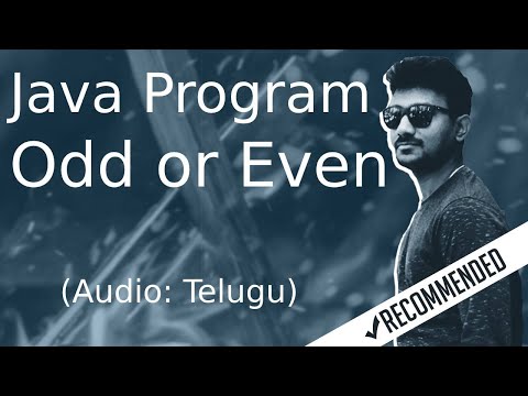 Java program to check whether a number is ODD or EVEN in Telugu