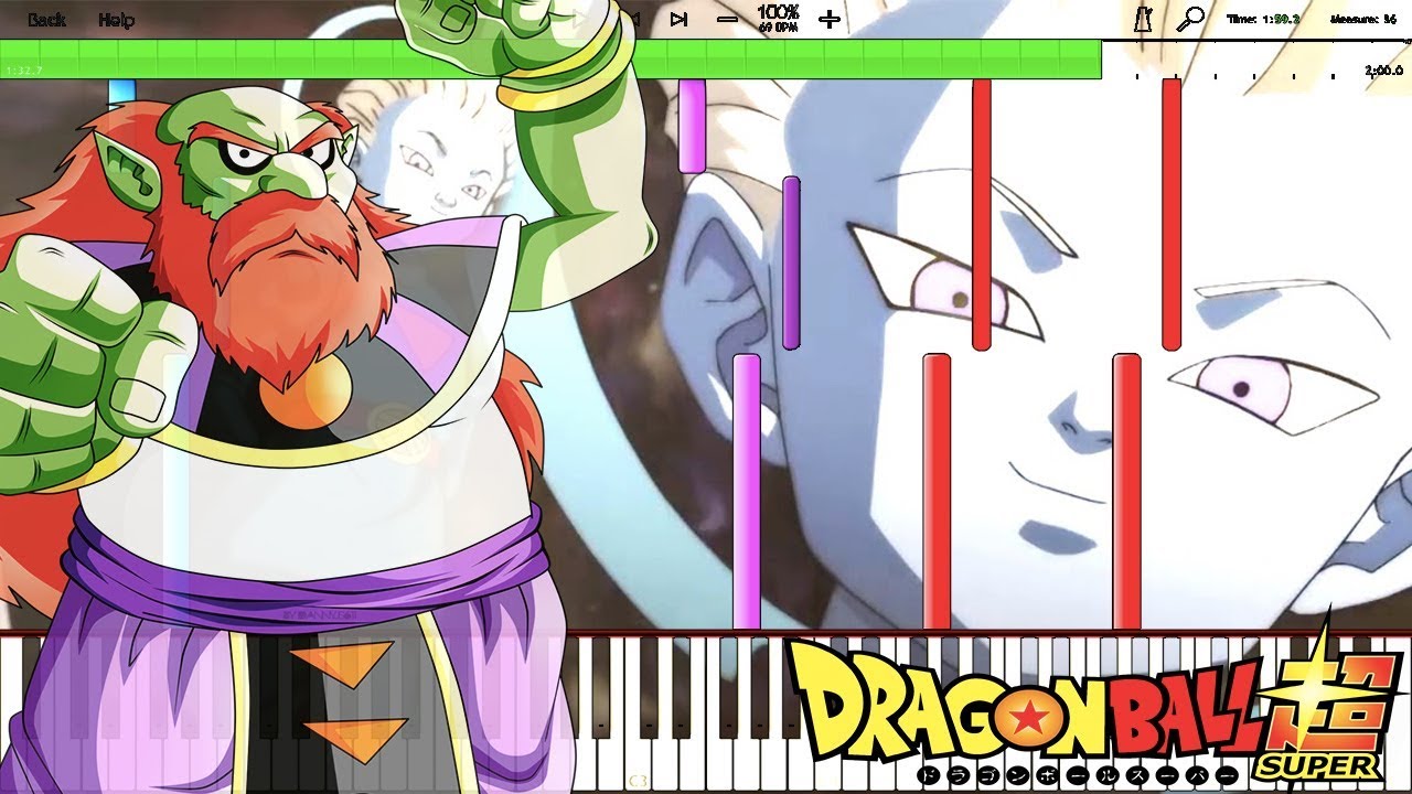 Earth's Fate - Dragon Ball Super OST / Universe 9 Gets Erased (Piano Tutorial) [Synthesia]