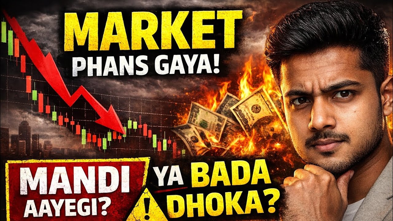 “Market Yahin Phans Gaya Hai ⚠️| MandI Aayegi Ya Bada Dhoka?| Share Market Reality”Monday prediction