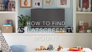 How to Use SANUS Mountfinder to Find a Flatscreen TV Mount