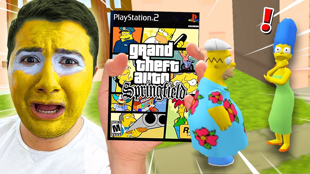 EL JUEGO de los SIMPSONS que ARRUINÓ MI INFANCIA 😭... (GTA 6 de los simpsons XD)