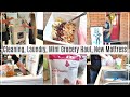 DAY IN THE LIFE | CLEANING, LAUNDRY, NEW MATTRESS, MINI GROCERY HAUL | SAHM