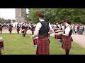 Dufftown &amp; District Pipe Band playing Dawning of the Day during 2022 Gordon Castle Highland Games