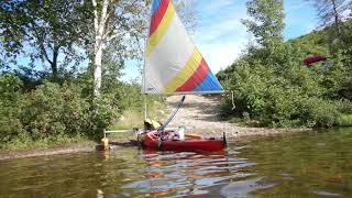 Ballade kayak à voile lac de la boule, sailing kayak by Tekneautik 1,049 views 3 years ago 3 minutes, 17 seconds