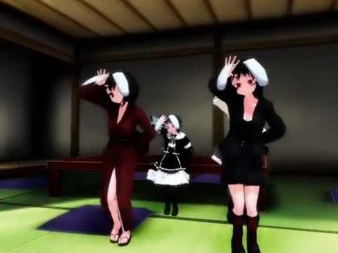 モブイナバ達でハッピーシンセサイザ【ＭＭＤ】