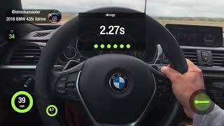 BMW 435i Xdrive Dragy 0-60 1/8 mile 1/4 mile