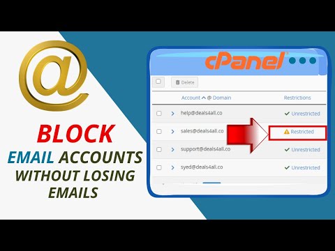 how to suspend an email account without losing the data (Restrict Email Access )