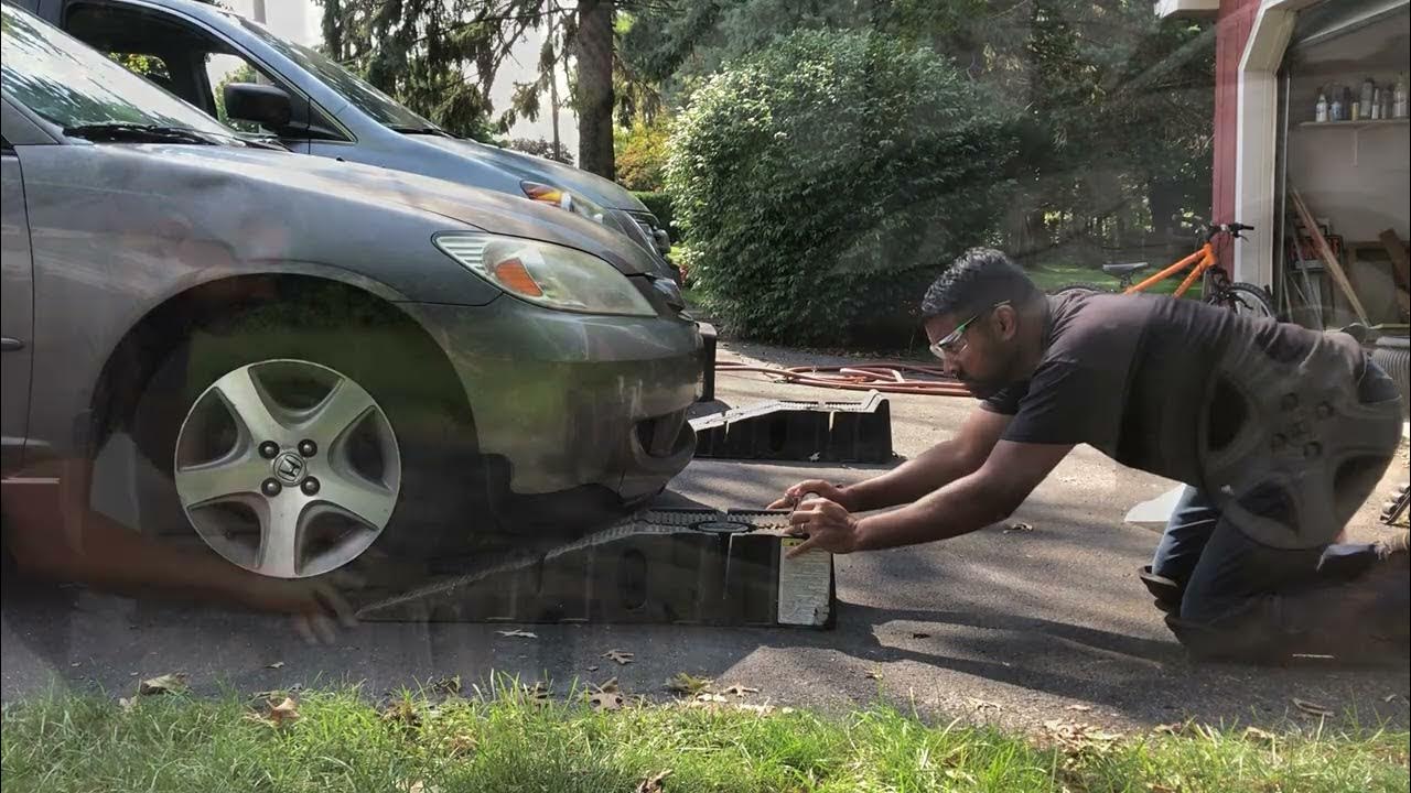 How to use Rhino Ramps for quick and fast oil change! YouTube