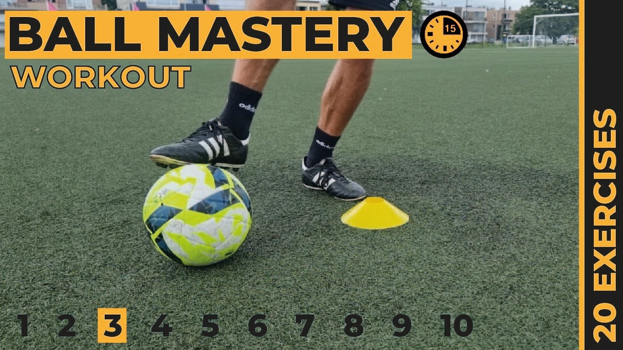 Ball Mastery Workout 3 of 10 | Football Training | Homework (U9-U14 ...