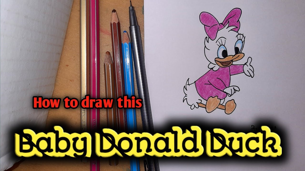 Adorable Baby Donald Duck Drawing