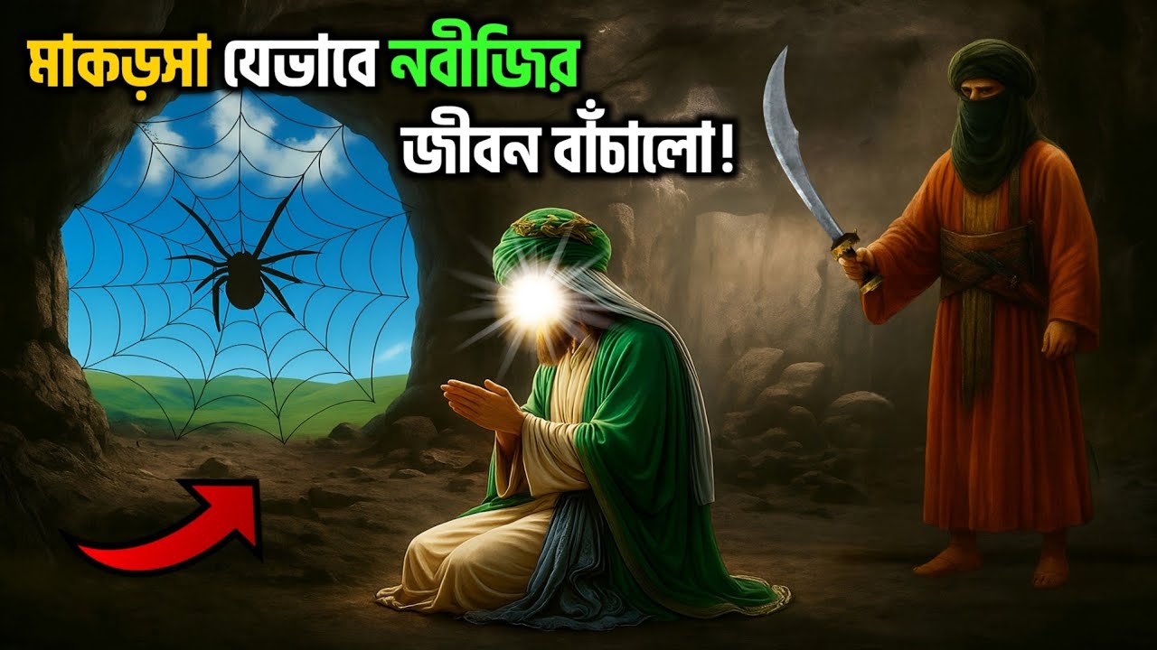 হজরত মুহাম্মদ (সাঃ) ও একটি মাকড়সার অলৌকিক কাহিনী || মাকড়সা যেভাবে নবীজির জীবন বাঁচালো || MD Voice Tv