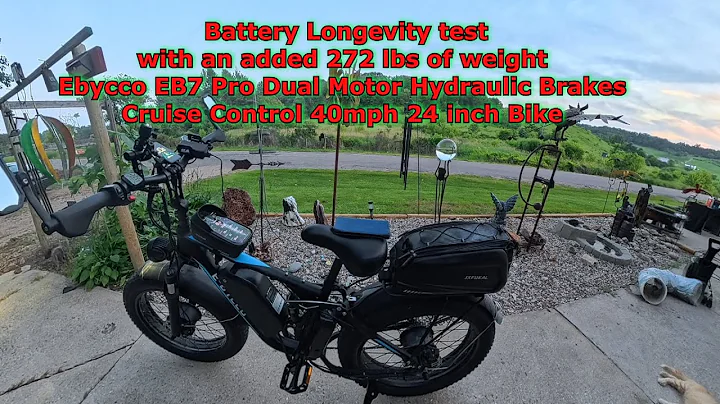 Ebycco EB7 Pro Ebike Battery drain test trying to achieve 30 miles on all motor