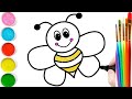 Bolalar Uchun Ari rasm chizish / Drawing Bee for Children / сурет салып уйрену