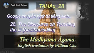 TAHAx_28_Google chuyển ngữ, .Kinh Giảng CHO Người Bệnh , Madhyama Agama, William Chu (Nov 2024)