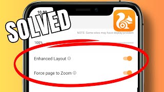 How to allow forced zoom on pages in UC Browser screenshot 5
