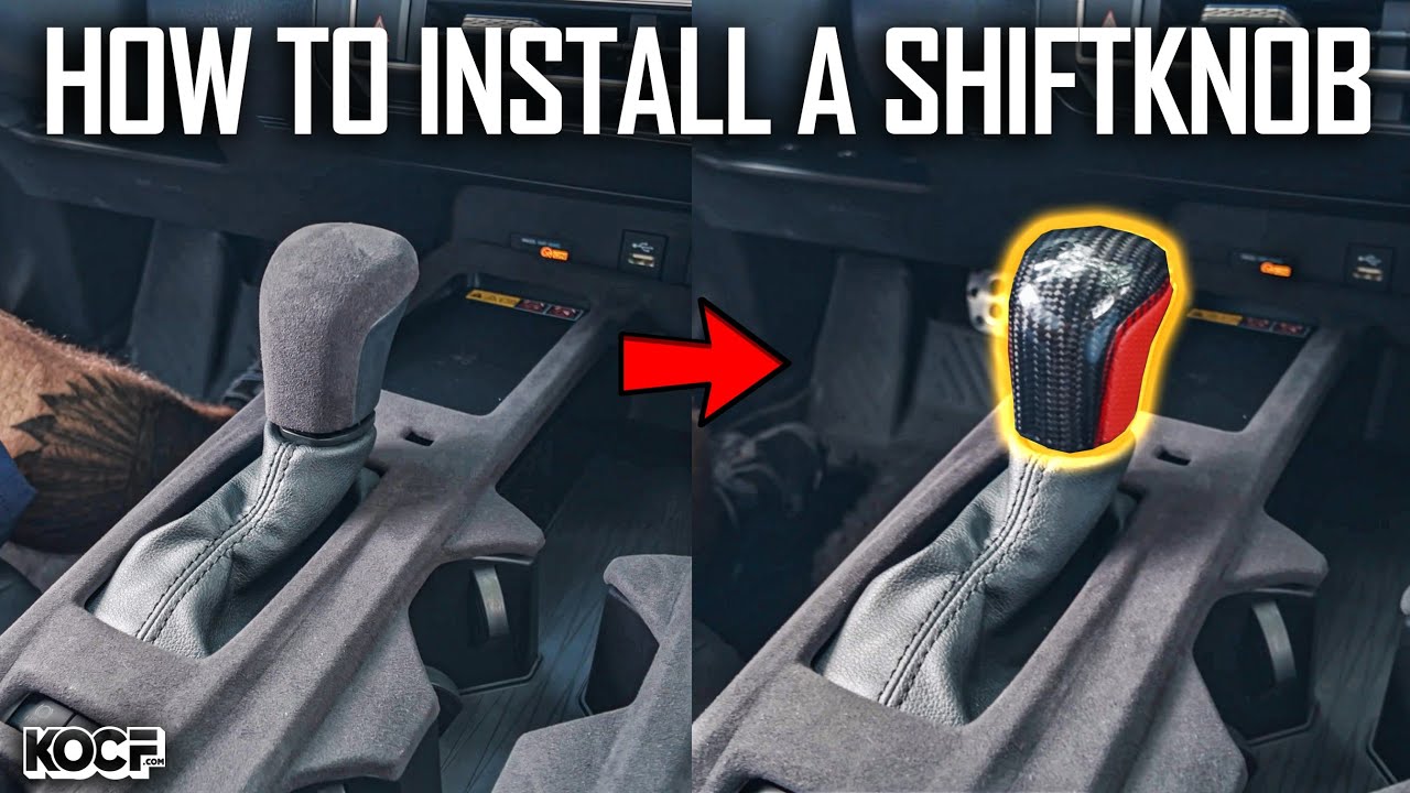 How To Install A Carbon Fiber Shift Knob in a Camry - YouTube