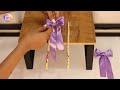 HOW TO MAKE A BOW FROM RIBBON IN 15 SECONDS | DIY #diy #bow #quickandeasy #diyideas