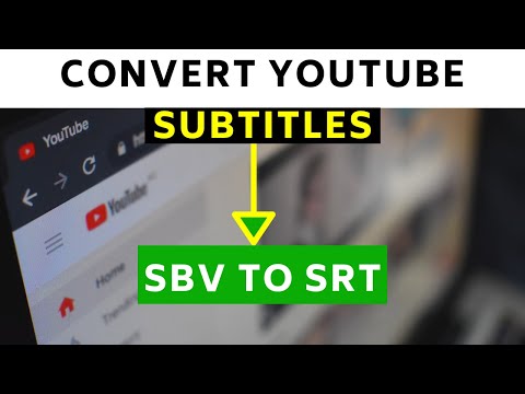 How to Convert YouTube&rsquo;s SBV Subtitle to SRT
