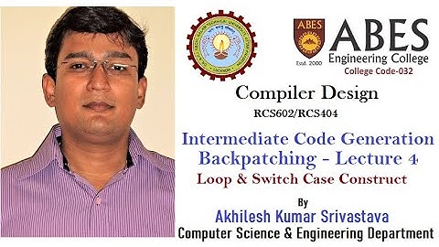Intermediate code generation - Backpatching (Lecture 4)